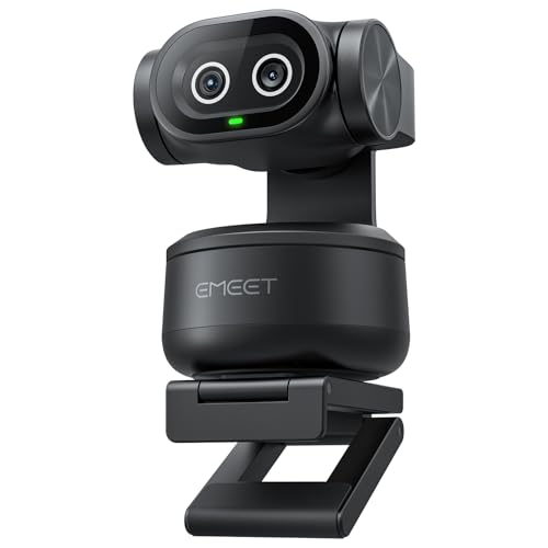 EMEET PIXY dual-camera PTZ webcam with AI tracking for OBS streaming