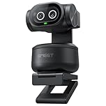 EMEET PIXY Dual-Camera AI-Powered PTZ Camera 4K, AI Tracking, PDAF&AI Autofocus 0.2s, 1/2.55'' Sensor, 3 Mics, Presets, Gesture Control, 4K Webcam for Streaming and OBS/Twitch/Switch 2 Compatible