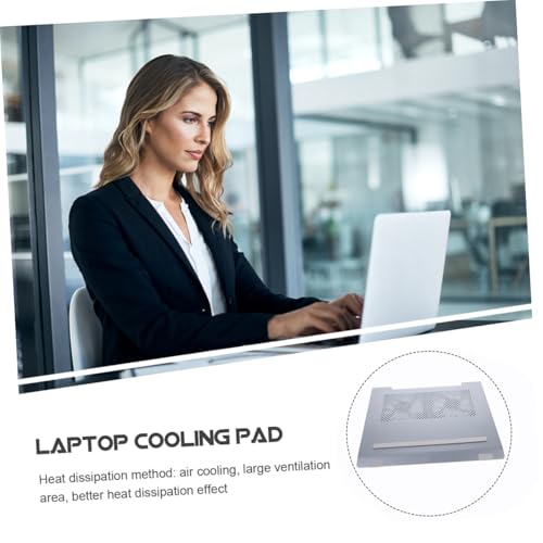 Base para laptop con ventilador de aleación de aluminio Operitacx miniatura 6
