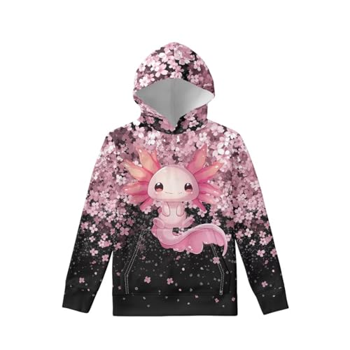 POLERO Cute Hoodie Girls' Hoodies 6-16 Years Pullover Sweatshirts for Boys Casual Running Shirts with Pocket