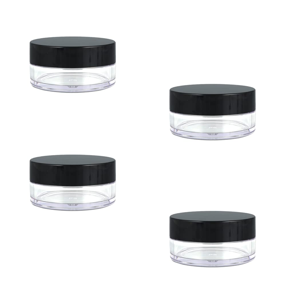 Contenitori Cosmetici, 4 Pcs 5g Trasparente Contenitori da Viaggio, Vasetti Plastica, Contenitore Cosmetico Barattoli Plastica Trasparente, per Crema Balsamo Labbra Campione