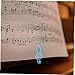 UPKOCH 10-Piece Music Note Clips Set Adjustable Sheet Music Book Holders Sturdy Musical Note Shape Clips for Easy Organization and Secure Page Holding