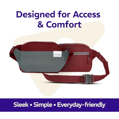 Image of Provogue Rover Waist Bag for Men & Women, Crossbody Waist Pouch with Zippered Compartments & Adjustable Strap,Multipurpose Fanny Pack for Travel & Outdoor Activities Chest Bag
