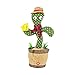 Giocattolo di peluche per danza e canto di cactus, danza musicale Cactus giocattolo con 160 canzoni, giocattolo per la decorazione e i bambini che giocano il compleanno