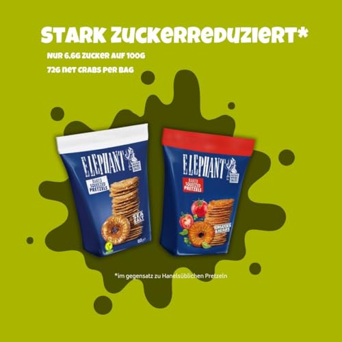 Elephant Baked Squeezed Pretzels – Tomaten & Kräuter Set Gourmet-Snack-Brezel-Mix by Needforswet