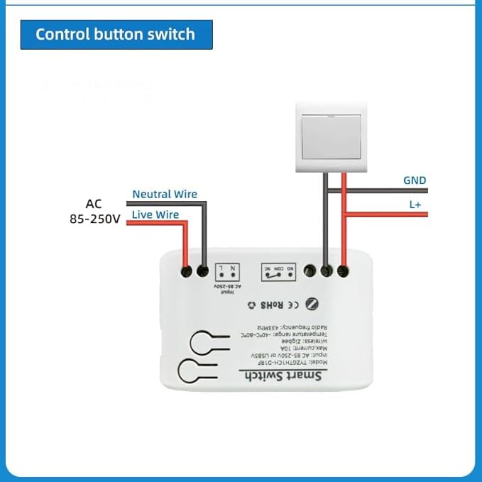 Wiring Diagram for Control Button Switch