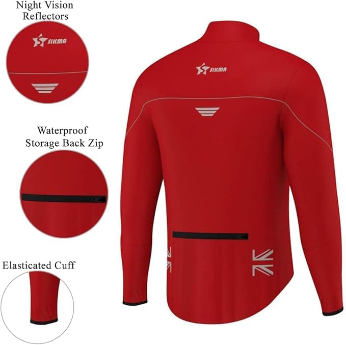 Chaqueta impermeable para ciclismo hombre Sikma miniatura 5