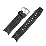 Correa de reloj de goma compatible con la serie Edifice de Casio EF-550/EF523. Correa de reloj deportiva de buceo compatible con la pulsera Casio EF550.