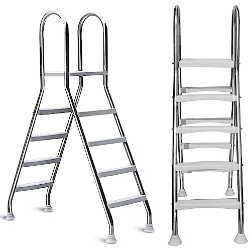 Escalera para piscina acero inoxidable 4 peldaños miniatura 2