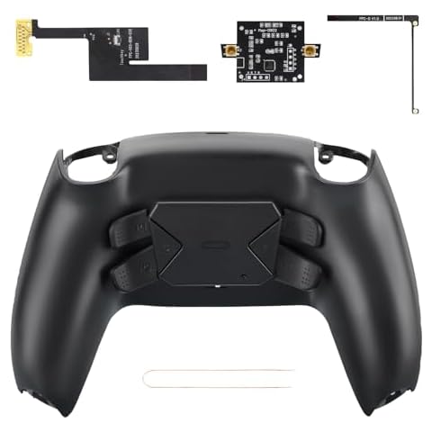 TOMSIN Programmable Remap Back Paddles Kit for PS5 Controller BDM 030&BDM 040& BDM050, 4 Upgrade Back Button Attachment for PS5 Controller(Model 030&040&050) Cover