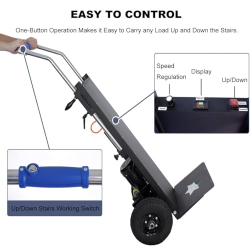 Carretilla eléctrica para escaleras 881 lb capacidad miniatura 4