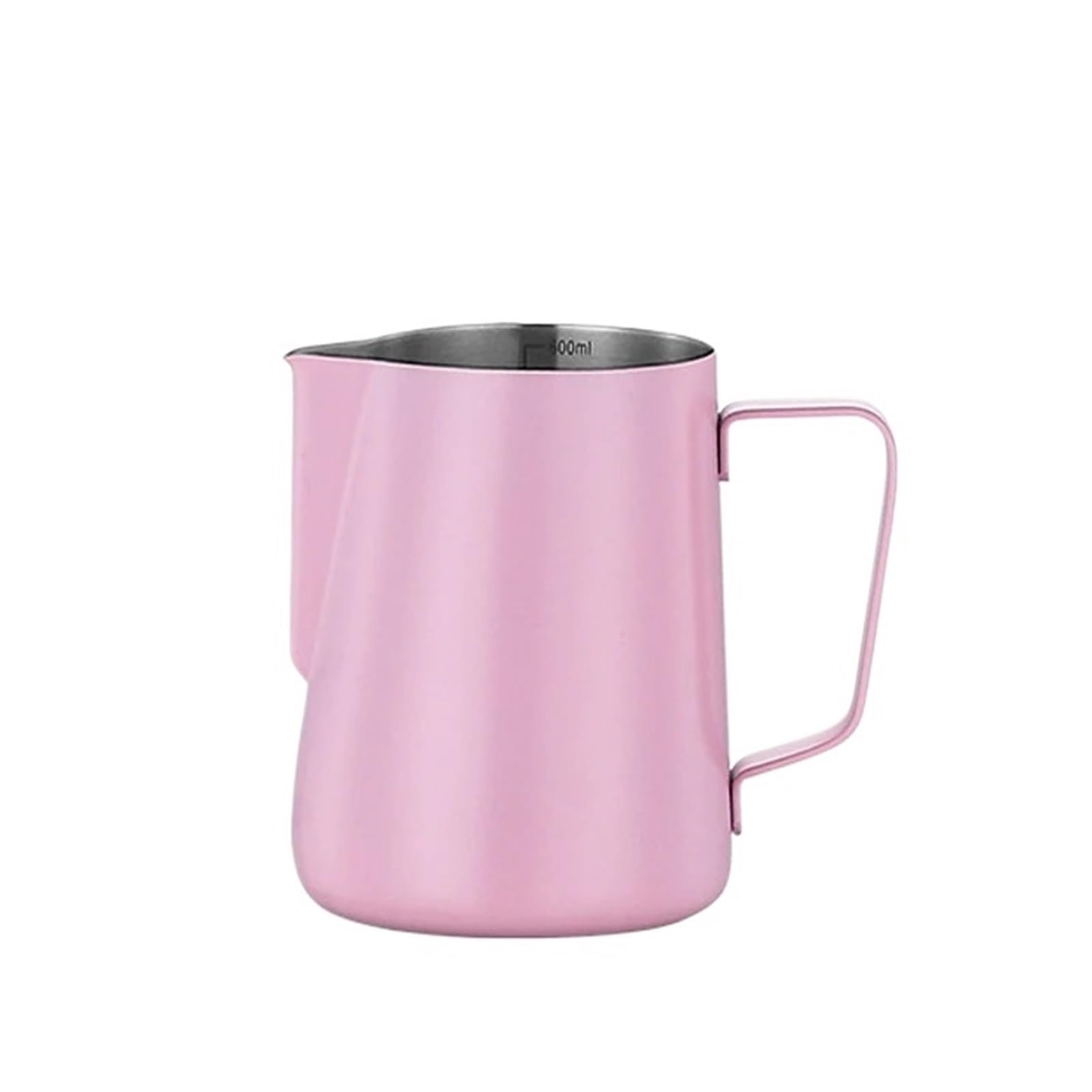 Jarra de espuma leche acero inoxidable, taza café, capuchino, Latte, arte, jarras vapor Barista(Pink 600ml)