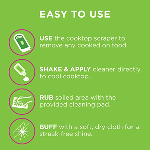 Affresh W11042470 Cooktop Cleaning Kit, Safe For Glass & Ceramic Cooktops, Includes 5 Oz Cleaner thumb #3