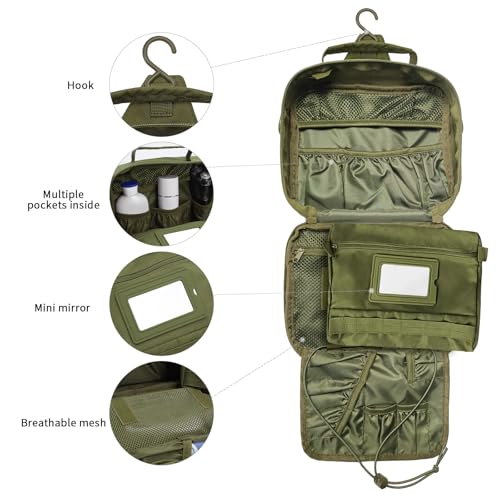 Image of Hanging Toiletry Bag for Men,Travel Toiletry Bag Organizer Dopp Kit