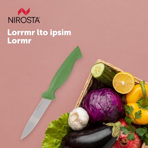 Image of Fackelmann Nirosta Klasse Kitchen Knife 21.8cm High Carbon Stainless Steel with Superior Sharpness Ideal for Cutting, Chopping, Slicing - A Versatile Culinary Tool