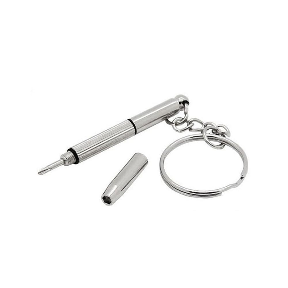 3in1 Glasses Repair Kit Screw Driver Set Kit Mini Sunglasses Eyeglass Phone Watch Repair Keychain Screwdriver Kit Tool