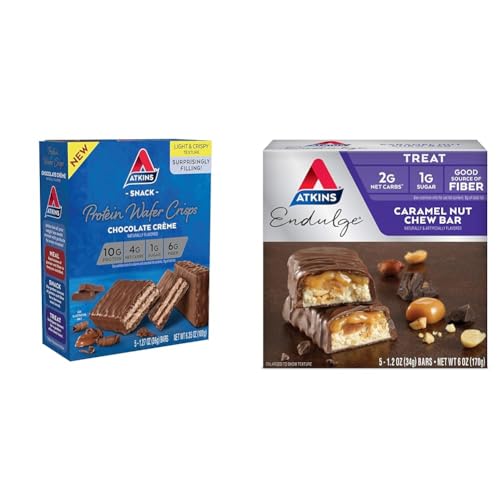 Atkins Barras de Proteína Chocolate y Caramelo 5 und