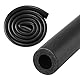 M METERXITY Rohrisolierung Schaumstoffrohr, 13mm 1/2 ID 23mm OD 1m Länge, Weicher Flexibler Schaumstoffschlauch Rohrisolierung für Griffunterstützung/Gitarrenständer/ [Schwarz]