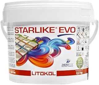 DesignTile Starlike EVO Epoxy Grout 113 Neutro Base for Metallic Color 2.5 kg - 5.5 lbs. (113 2.5kg-5.5lb)