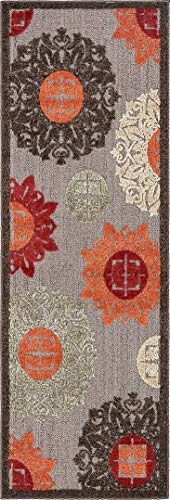 Tapete decorativo Unique Loom 65x185 cm marrón naranja miniatura 1