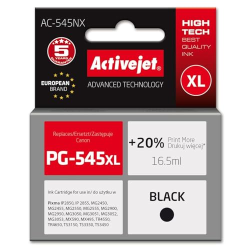 ActiveJet Cartouche d'encre Originale AC-545NX Noire - Marque EAN : 5901443123767