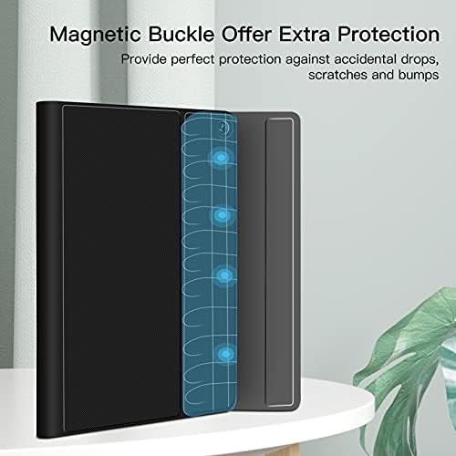 Backlit Keyboard Case for All-New Kindle Fire HD 10 and Fire HD 10 Plus Tablet 11th Generation 2021 Release, Wireless Magnetic Detachable Keyboard Thin Slim Smart Folio Stand Tablet Cover Case, Black