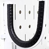 Rubber Hook Liner for Wall Control Slotted Pegboard Hooks and Brackets - Easy to Apply Protective Rubber Coating Liner for Wall Control Brand Peg Hooks Only - 3 Feet of Rubber Hook Liner (Black)