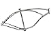 Lowrider Bike 26 Beach Cruisers Frame Chrome.