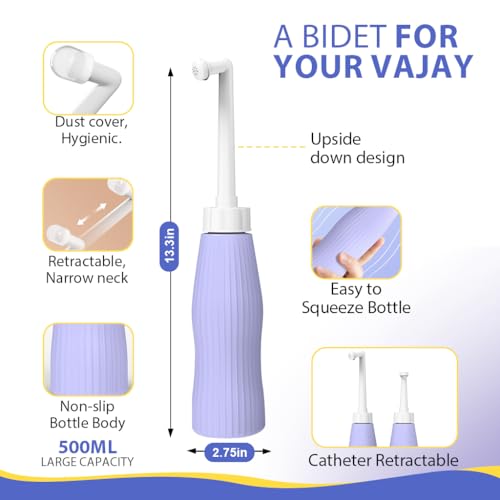 Image of HANNEA 500ml Health Faucet with 2 Spray Nozzles, Travel Bidet