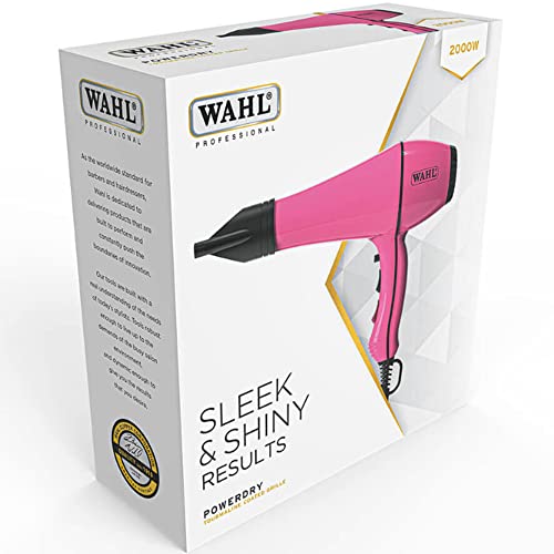 Hairdryers by WAHL PowerDry 2000w Pink - Image 5
