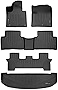 SMARTLINER Custom Fit 3 Row Floor Mats & Cargo Liner Behind 3rd Row Set for 2021 Kia Sorento (Only w/ 2nd Row Bench Seat)