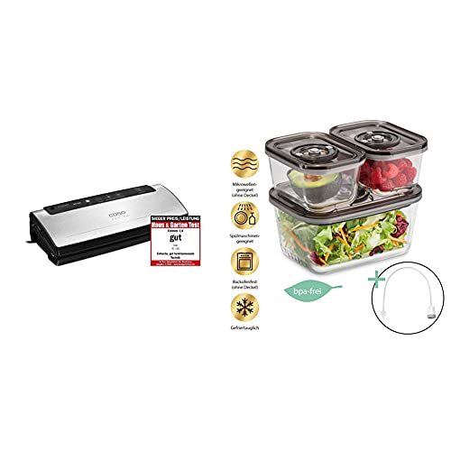 CASO VC150 Vakuumierer - Vakuumiergerät, Lebensmittel bleiben bis zu 8x länger frisch - natürliche Aufbewahrung ohne…