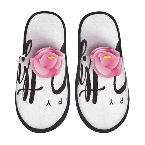 Happy Mother'S Day (3) Print Women Slippers Home Furry Shoes Keep Men Couples Shoes Warm For Women-