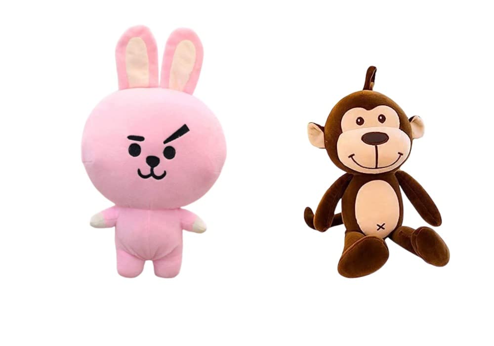 Vaishno Playtime Cokee and Hanging Monkey Choco Soft Plush Toy| and Kp-op Lovers Soft Toys Playing Home Decoration|Cokee & Hanging Monkey 65 cm|