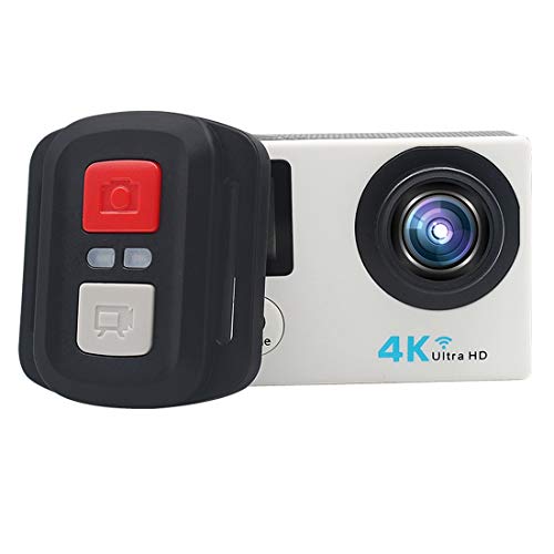 MEI1JIA H6A HD 1080 P WiFiスポーツカメラwithリモコン&防水ケース、Generalplus 4247、2.0インチLCDスクリーン、140度広角レンズ(ブラック) (Color : White)