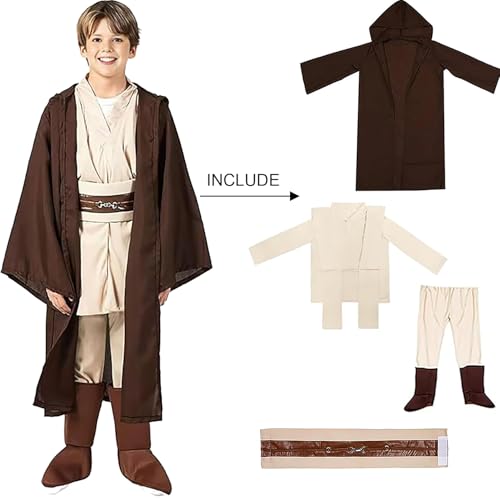 Disfraz completo de caballero infantil con capa y capucha miniatura 2
