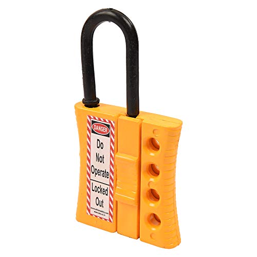 Image of Lockout HASP De-Electric AK-SLDH-75Y Lock and hold (Pack of 2)
