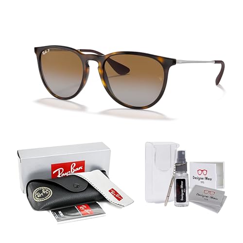 Ray-Ban RB4171 ERIKA Round Sunglasses For Women +BUNDLE with ACCESSORY EYEWEAR KIT2