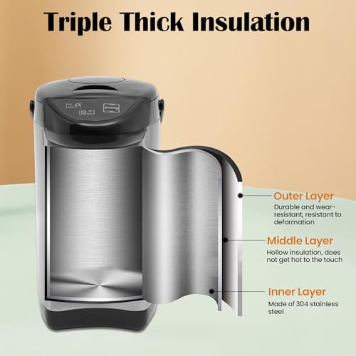 Hervidor eléctrico dispensador agua 4L con base giratoria miniatura 2