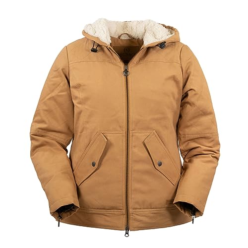 Outback Trading Company Women's Canvas Heidi Warm Water-Resistant Zippered Outerwear Western Jacket with Hip Pockets