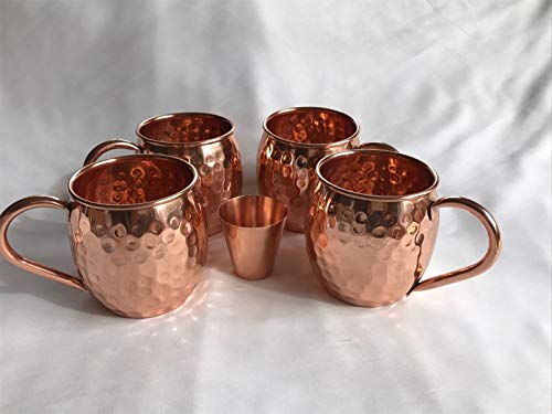 Indian handmade Solid Pure Copper Ayurveda Health Beneficial Drinking Water Wine Bear Mug Drinkware Pitcher Mugs Kitchen Dinning Barware by Attraction place
