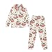 Twousenru Mushroom Cat Unisex 2 Piece Outfits Hoodie Sweatsuit Sets for 5-12Y Boys Girls Oversized Sweatshirt and Baggy Fall Fashion Sweatpant with Pockets,5-6