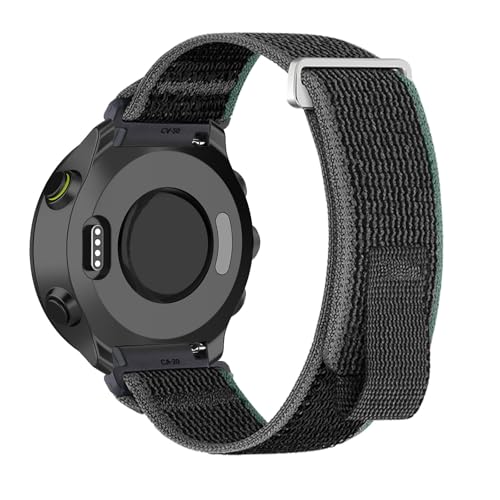 Elástico Correa de Reloj Compatible con Garmin Forerunner 55 Correas, Suave Nylon Trenzado Cierre Rápido Pulsera con Ajustable Metálico Banda de Repuesto para Garmin Forerunner 55 Pulseras (25)