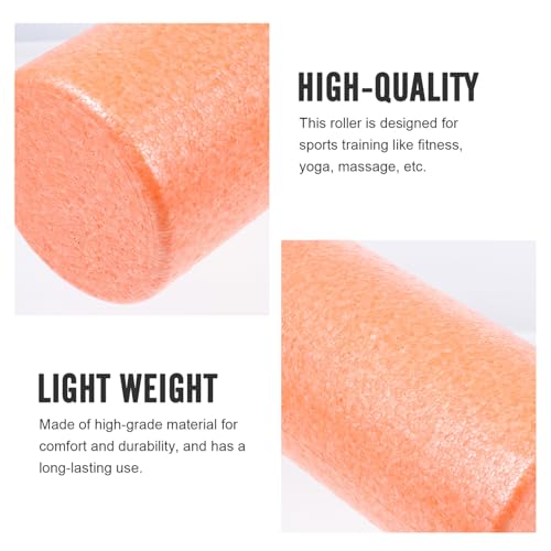 Kisangel Muscle Roller Foam Roller Epp Yoga Accesorio 30x15cm Naranja para Fitness, Relajación Muscular y Terapia de Masaje Corporal en Casa miniatura 3