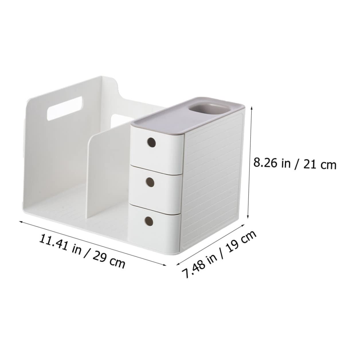 Scatola Portaoggetti da Scrivania Multifunzione, Organizer Desktop | Festa Scuola Decor, Scomparti Multipli, Plastico, Uso Home e Hotel, Moderno, Pratico per Ordine Quotidiano