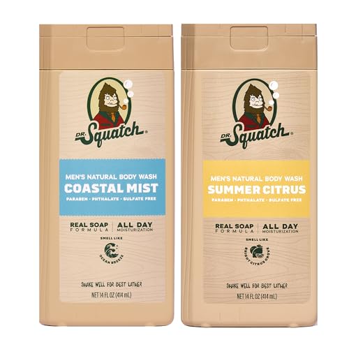 Dr. Squatch Natural Men's Body Wash Shower Gel