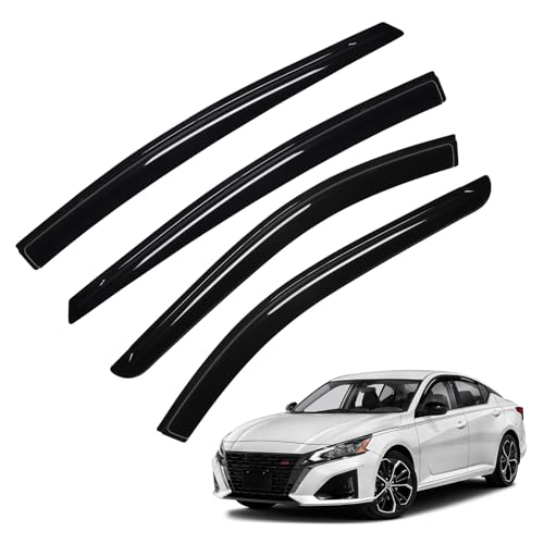 Image of Altima Rain Guard - Window Visors for Nissan Altima 2019-2025 2026, Out-Channel Side Window Rain Guards for Altima Accessories, 4PCS, Black, Car Accessories