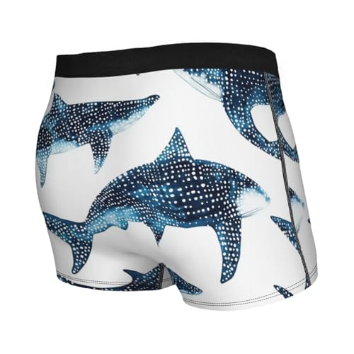 Men's Underwear Whale Shark Boxer Briefs Breathable Comfortable2