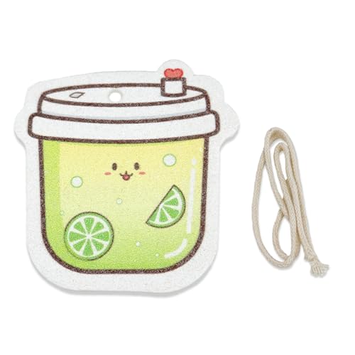 Image of Wood Pulp Compression Cotton Lemontea Drinks Shaped Kitchen Sponges