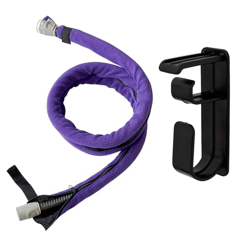 Image of 6.4ft CPAP Hose Cover + CPAP Hose Holder Hanger for Resmed AirSense 10 & 11 Tubing, CPAP Tube Cover to Reduce Condensation & Noise While Sleep, CPAP Tubing Hook for Bed to Avoid Hoses Tangle